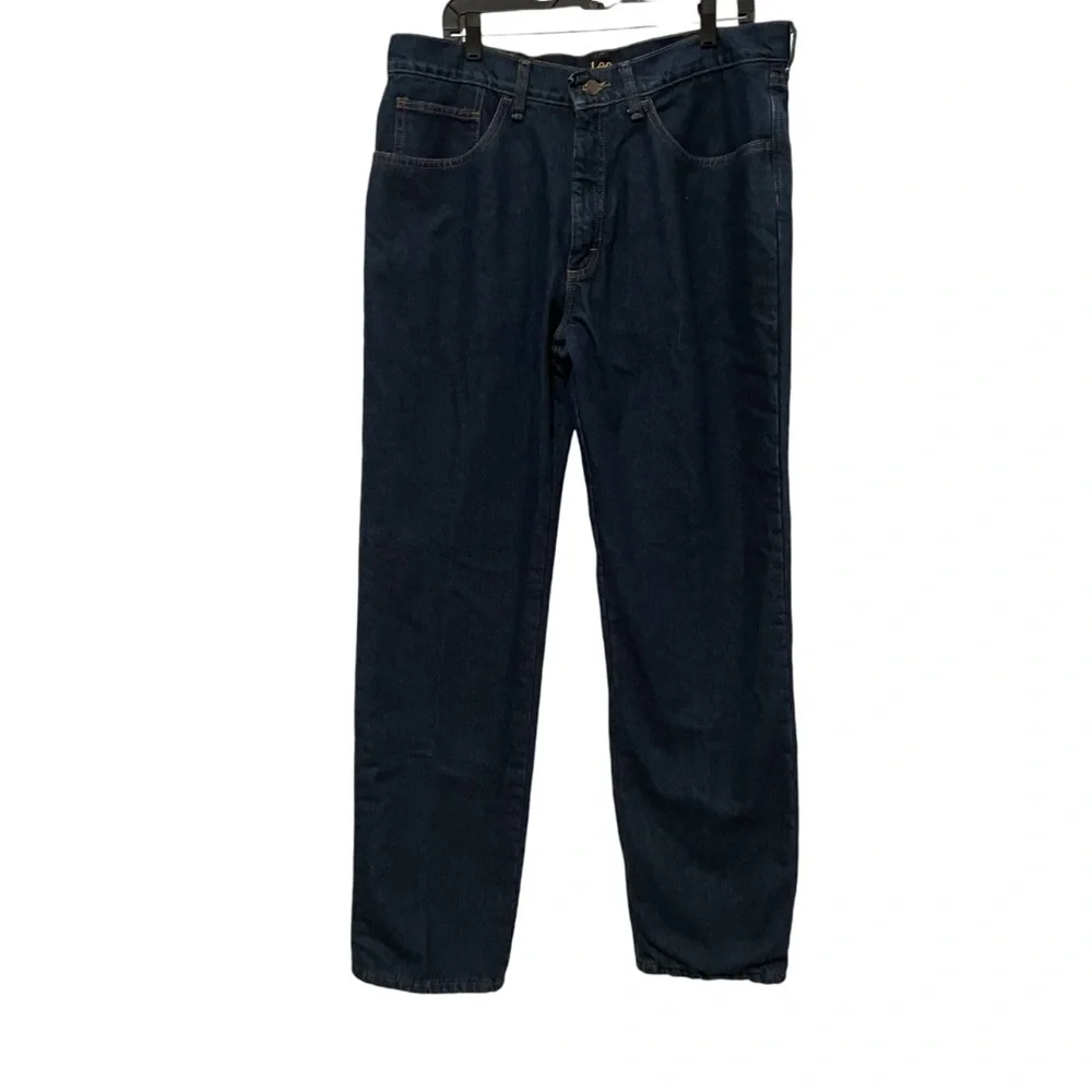 Lee Men’s Fleece Lined Jeans 36” x 34” Winter Warm - Picture 1 of 7